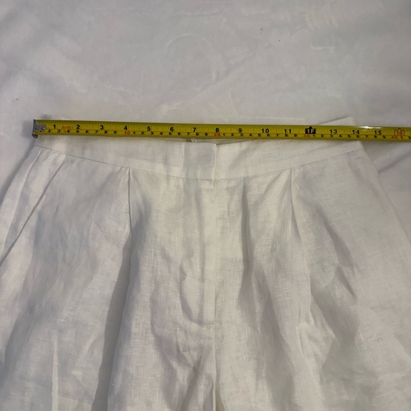 N A-K D     White Linen High-Waist Culottes size 6 NWT - Picture 13 of 16